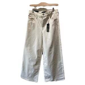 Banana Republic Vintage Stretch Wide Leg Crop Ecru Denim 30/10 NWT